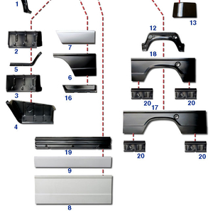 Кузовные запчасти к Т1 mercedes Bus 207-410 & Ford TRANSIT 1986-2006.