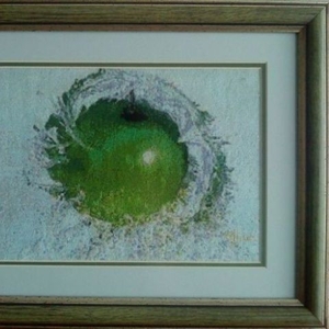    Картина «Сочное яблоко», ручная работа