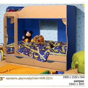 Кровать двухъярусная КМК253