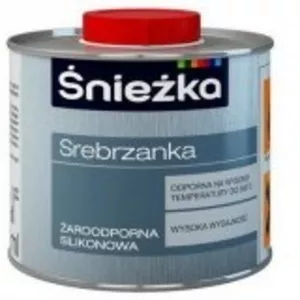 Эмаль жаростойкая Sniezka Srebrzanka,  0, 5 л,  серебро