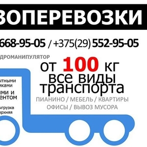 Грузоперевозки любой подъемности от 100 кг до 40 тонн Недорого