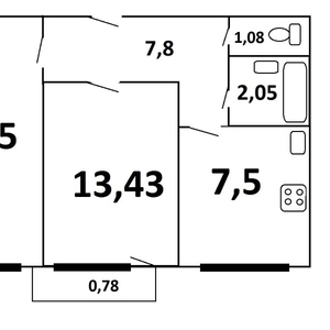 Продам квартиру 2-х комн.,  ул. Бадака