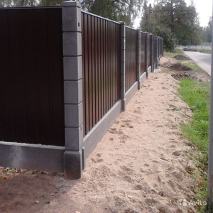 Забор из металлопрофиля в Минске,  Минском районе и всей Беларуси. Забо