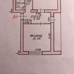 2-комнатная квартира,  д. Никитиничи