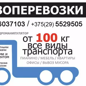 Грузоперевозки любой подъемности от 100 кг до 40 тонн. Недорого