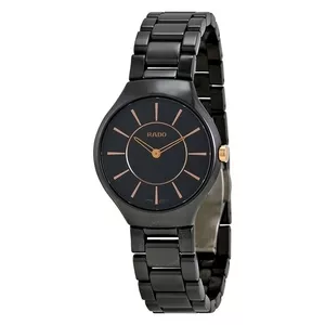 Часы Rado True Thinline 30 Ceramic Lady (черные)