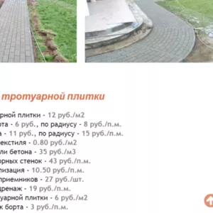 Укладка тротуарной плитки от 40м2 в Вилейском районе