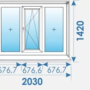 Окна Пвх 2030х1420 профиль Rehau