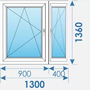 Окно Пвх 1300х1360 Brugmann выезд Минск/Новое Поле