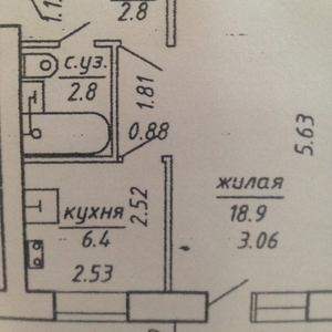 Однокомнатная квартира г. Витебск,  ул. Фрунзе дешево