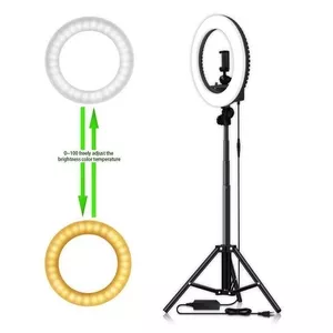 Кольцевая лампа на штативе2, 1м LED RING 336 светодиодов,  d335 мм Сумка Крепление для телефона