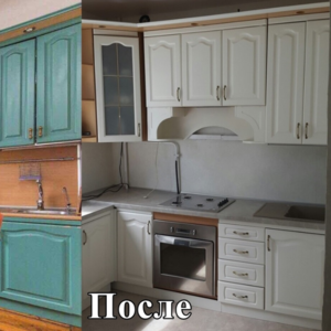 Покраска кухонных фасадов в Минске (реставрация)