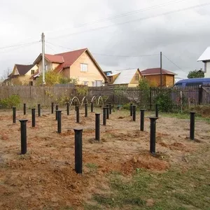 Фундамент на сваях установка Городея и рн