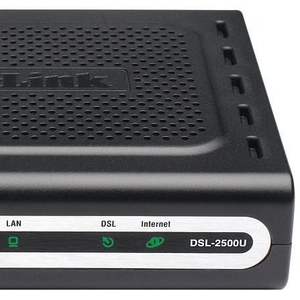 Модем-маршрутизатор D-Link DSL-2500U с блоком питания 220В,  телеф.кабе