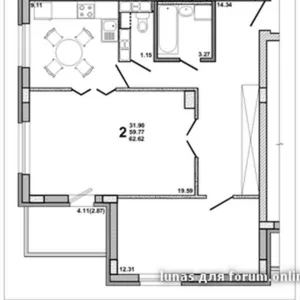 2-комн. квартира в кирпичной новостройке ул.Слободская 125 (Малиновка)