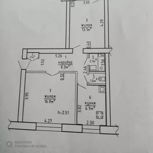 Продам 2-х комн. кв. в Жодино по ул. Гагарина в кирпичном доме